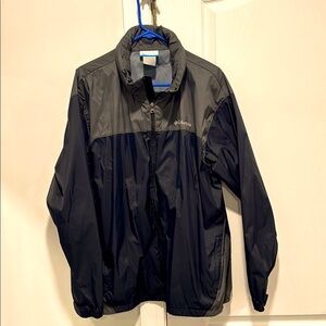 Columbia Black and Gray Windbreaker Jacket